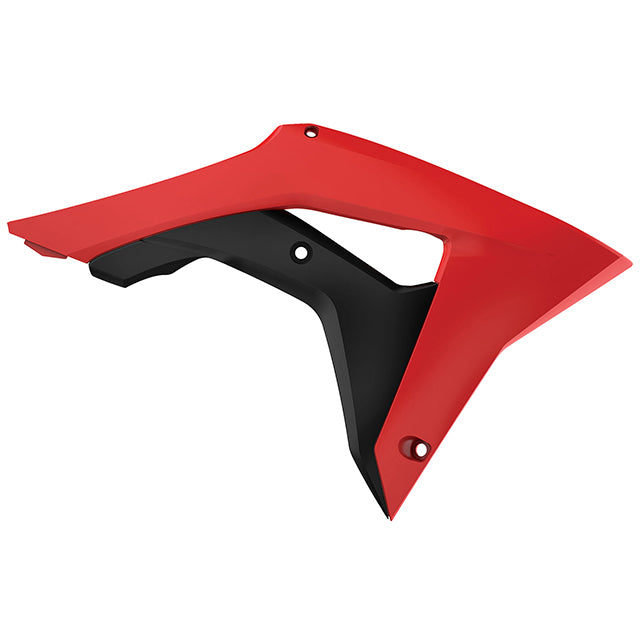 Tapas Radiador Honda CRF450R/CRF250R 17-20 Polisport - negro-rojo CR04 8414800001