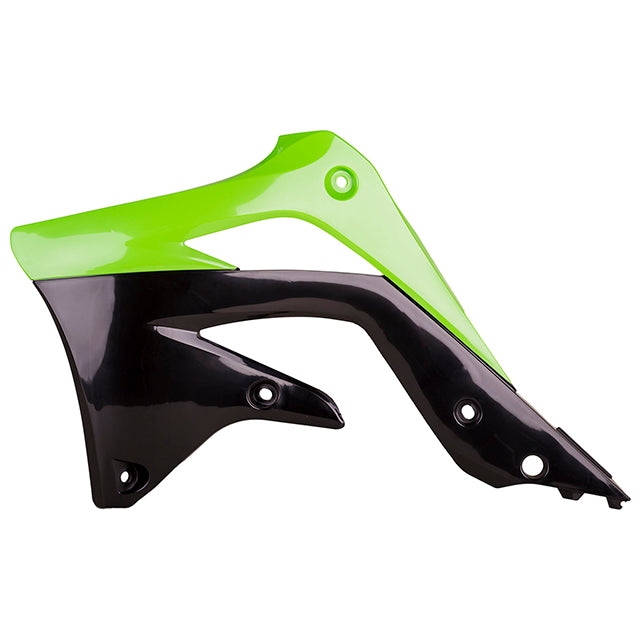 Tapas Radiador KX450F 12-15 Polisport - negro-verde 8415900001