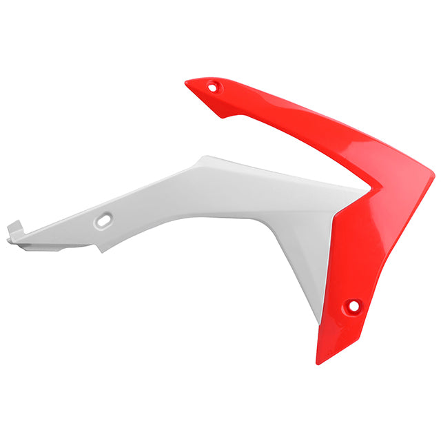 Tapas Radiador Honda CRF450R 13-16 CRF250R 14-17 Polisport blanco-rojo CR04 8417100001