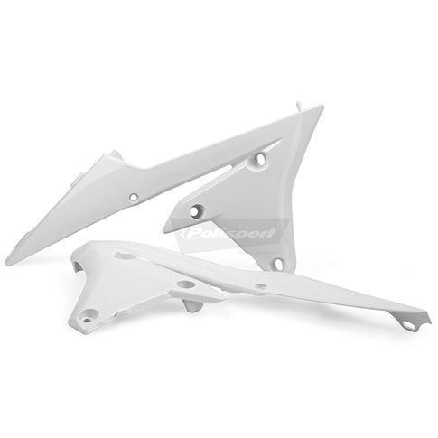 Tapas Radiador Yamaha YZ450FX/WR450F 16-18 YZ450F 14-17 YZ250FX/WR250F 15-19 YZ250F 14-18 Polisport - blanco 8417200002