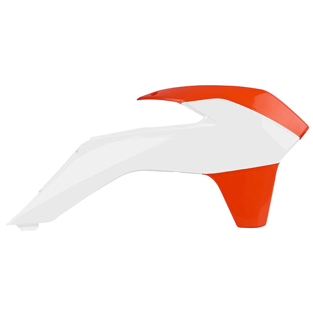 Tapas Radiador KTM 125 SX 13-15 Polisport blanco brillante-naranja KTM 8417400001
