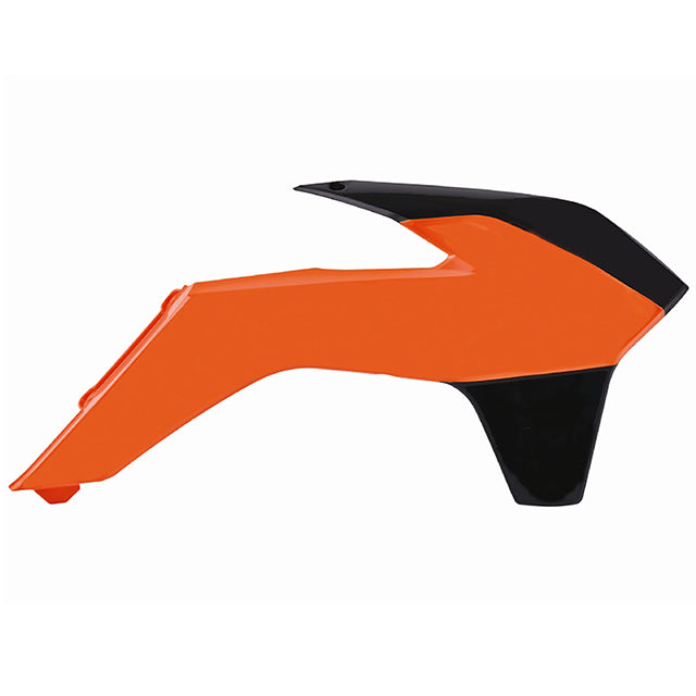 Tapas Radiador KTM 125 SX brillante 13-15 Polisport - negro-naranja 8417400004