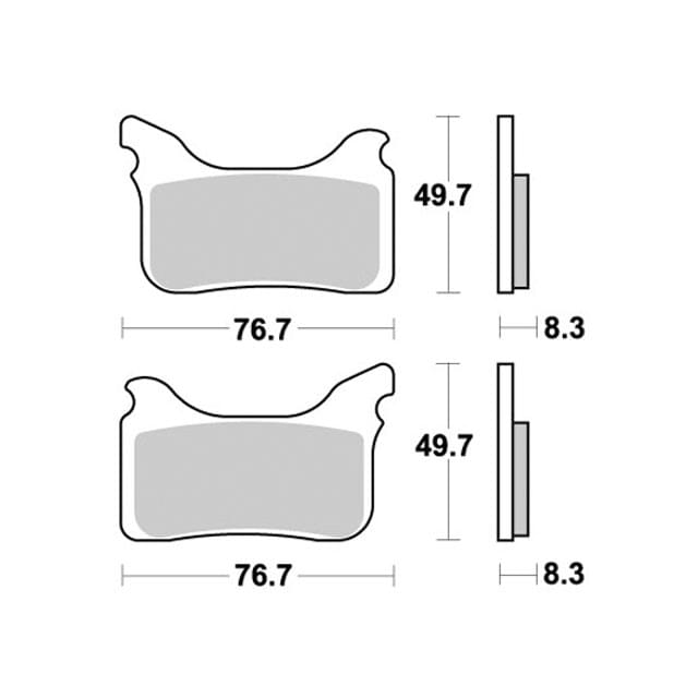 Pastillas de freno delanteras Aprilia SXV 450 SBS Street HS - Sinterizado P842HS