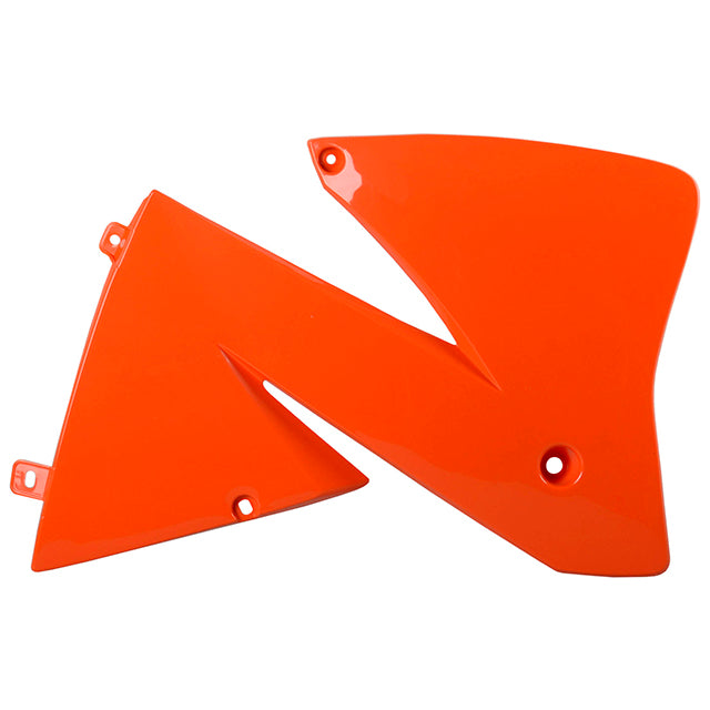 Tapas Radiador KTM 300MXC 01-02 250/380MXC 125/200/250/300/380EXC 01-02 Polisport - naranja KTM 8422000003