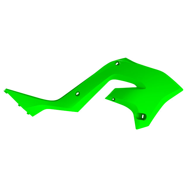 Tapas Radiador Restyling KX125 / 250 KX450 20 style 03-08 Polisport - verde lima 8425800004