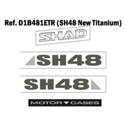 Adhesivos SH48 Shad - gris oscuro D1B481ETR