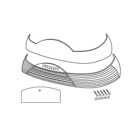 Catadrioptico SH46 2017 Shad - rojo D1B465CAR