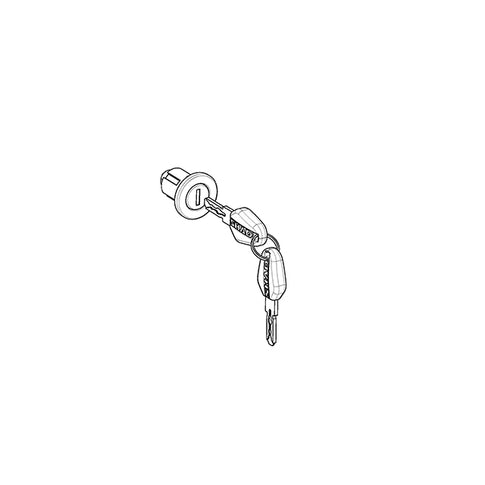 Lock cylinder keys SH58X / SH59X / SH48 Shad - black