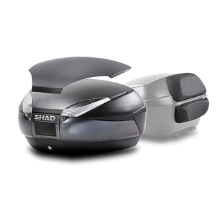 Top case SH48 with Shad backrest - carbon