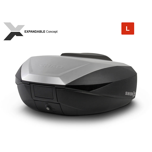 Top case SH59X expandable Shad - aluminium