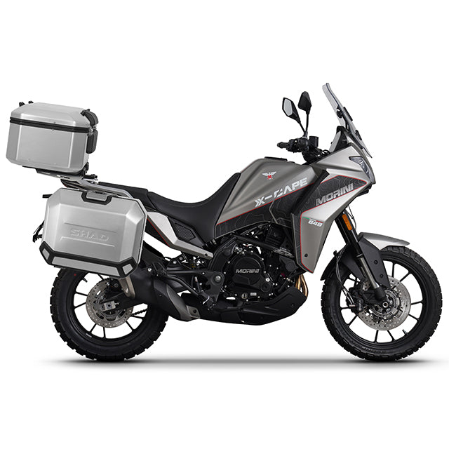 Fixations valises latérales 4P System Morini X-Cape 649 Shad