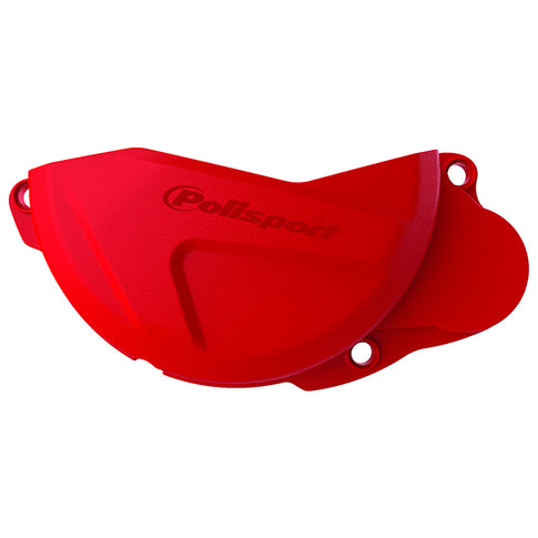 Protector Tapa Embrague Yamaha YZ250FX 13-17 Honda CRF250R 13-17 CRF250R 10-10 Polisport - rojo CR04 8441100002