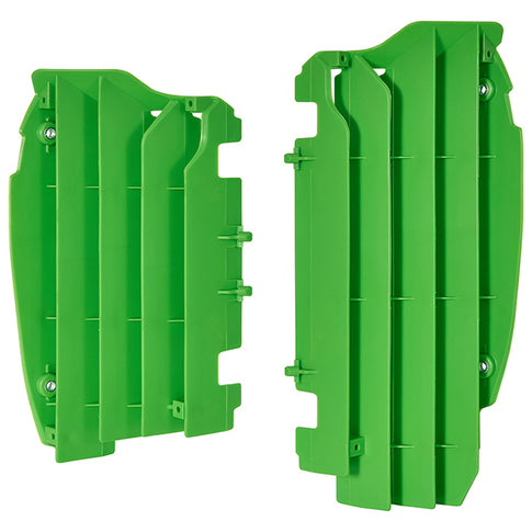 Aletines radiador KX450F 10-15 Polisport - verde 05 8456000002