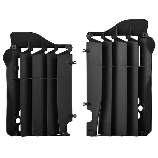 Aletines radiador Honda CRF450R 15-16 / CRF250R 16-17 Polisport - negro 8457400001