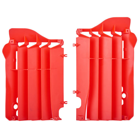 Aletines radiador Honda CRF450R 15-16 / CRF250R 16-17 Rojo Polisport - rojo CR04 8457400002