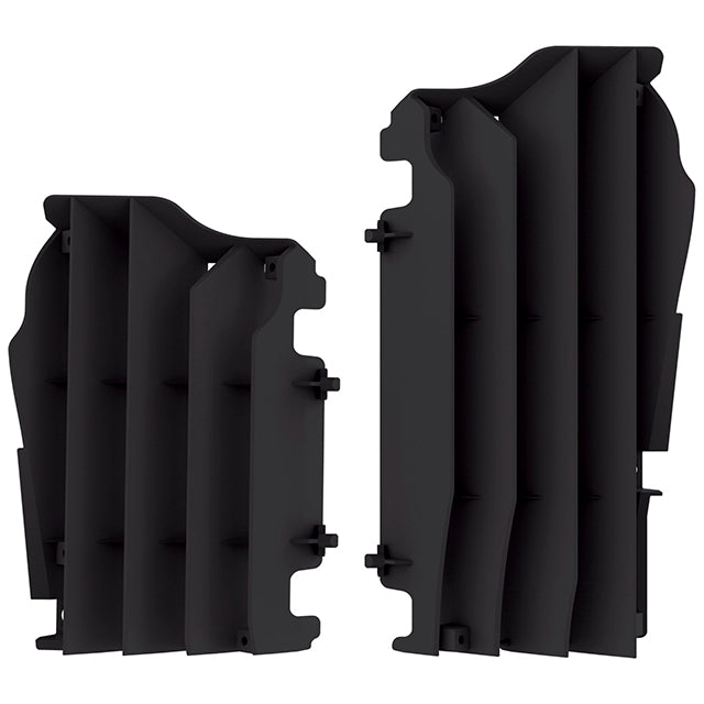 Aletines radiador Kawasaki KX450F 16-22 / KX250F 21-22 Polisport - negro 8457800001