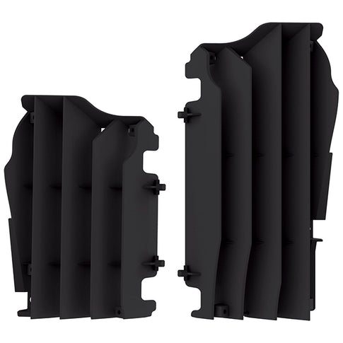 Aletines radiador Kawasaki KX450F 16-22 / KX250F 21-22 Polisport - negro 8457800001