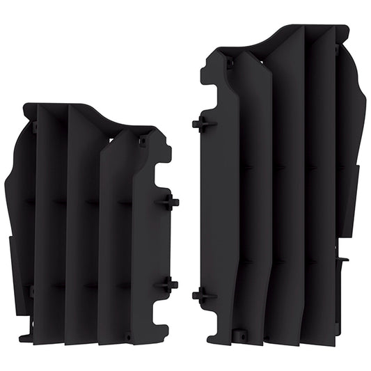 Aletines radiador Kawasaki KX450F 16-22 / KX250F 21-22 Polisport - negro 8457800001