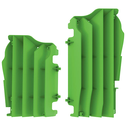 Aletines radiador Kawasaki KX450F 16-22 / KX250F 21-22 Polisport - verde 05 8457800002