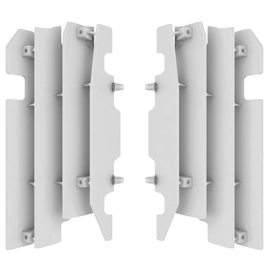 Aletines radiador Honda CRF450R 03-04 / CR125/250 00-04 Polisport - blanco 8459900001