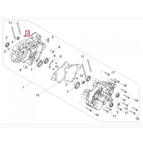 Casquillo centrador tapa embrague Derbi euro 3/4 847241