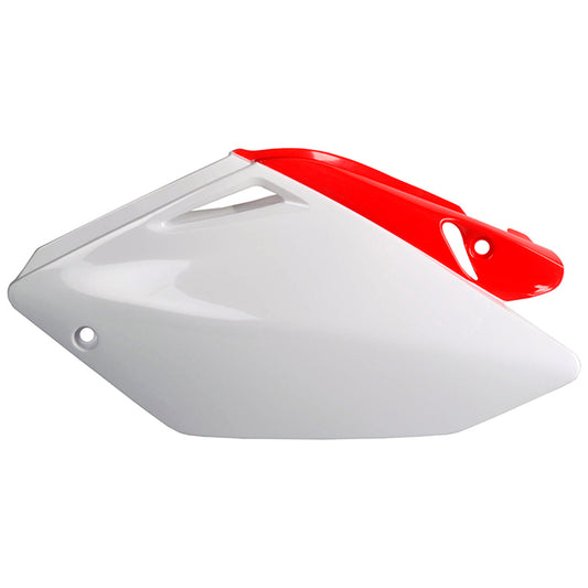 Tapas Laterales CRF250R 04-05 Polisport blanco-rojo CR04 8601800001