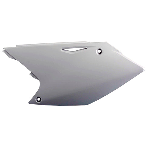 Tapas Laterales Suzuki RMZ250 04-06 Kawasaki KX250F 04-05 Polisport - blanco 8601900003