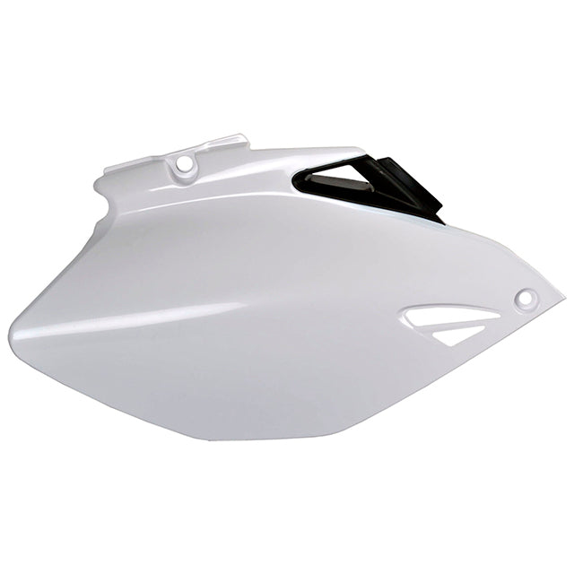 Tapas Laterales Yamaha YZ250F/YZ450F 06-09 Polisport blanco-negro 8602900001