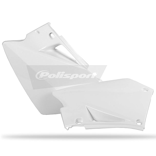 Tapas traseras laterales EC125/EC-E125/EC200/EC-E200/EC250/EC-E250/EC300/EC-E300/EC450/EC-E450 05-06 Polisport - blanco 8603600001