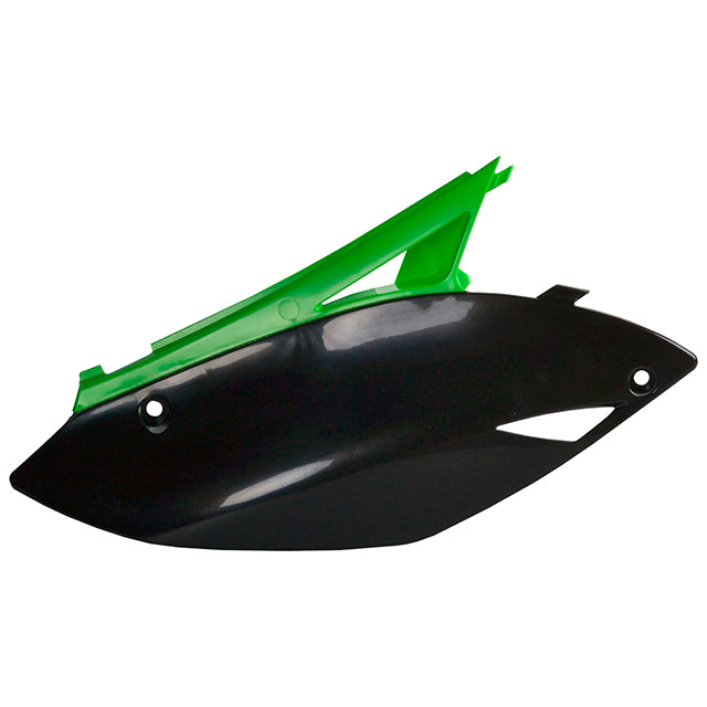 Tapas Laterales Kawasaki KX450F 09-11 KX250F 09-12 Polisport - negro-verde 8604800003