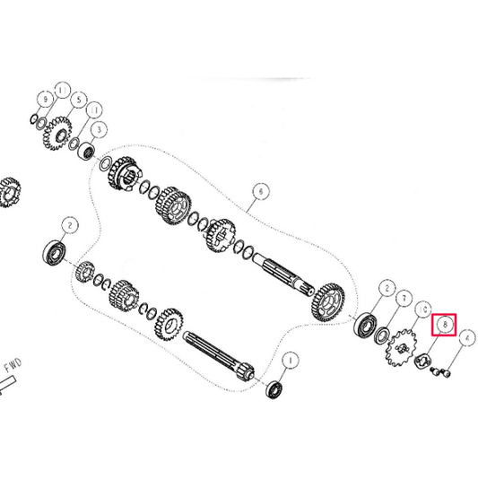 Front sprocket plate Pitbike engine Daytona Anima