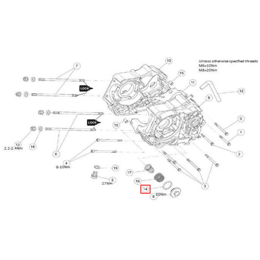Junta tórica / O-ring malha filtro de óleo motor Daytona Anima d.30x3mm