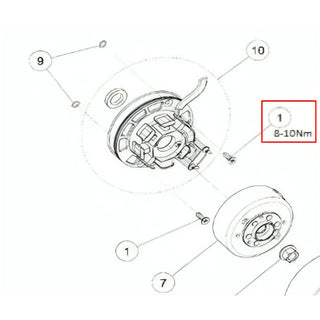 Stator ignition screw Daytona Anima M6x15mm