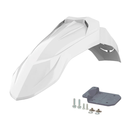 Guardabarros Supermoto con fijación universal Polisport - blanco 8685400001