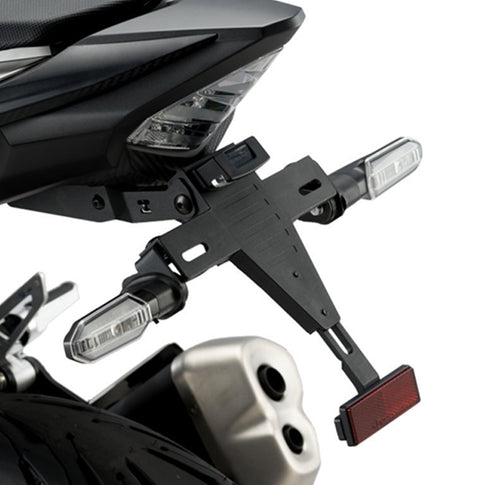 Soporte matrícula Negro Honda CB 500 F/CBR 500 R 16'-20' PUIG 8722N