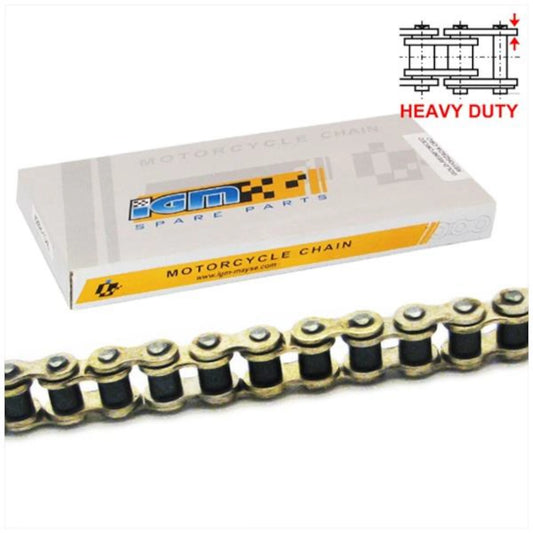 Chaîne de transmission renforcée pas 415 136 maillons IGM - doré