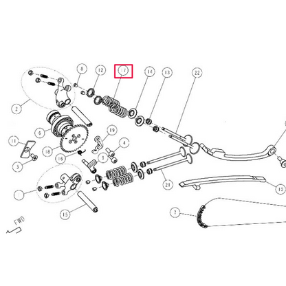 Muelle de válvula Pitbike Motor Daytona Anima 87343