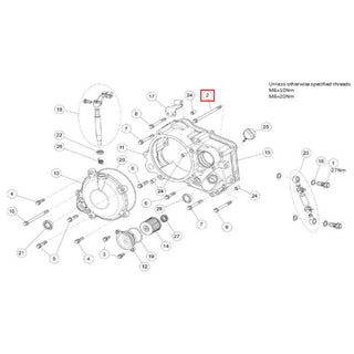 Parafuso M6x115 motor Daytona Anima