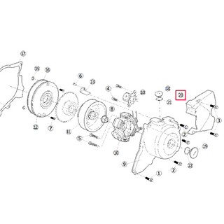 Tampa do pinhão de transmissão 190 arranque elétrico motor Daytona Anima