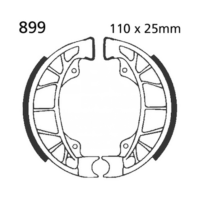 Zapatas de freno Derbi / Piaggio / Vespa EBC 899