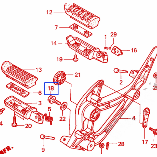 Tornillo 8x20 UBS 8 Honda 90006-MN5-000