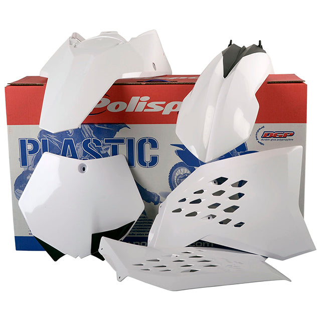 Kit de plásticos KTM XC 08-10 SX/SX-F 07-10 Polisport - blanco 90128