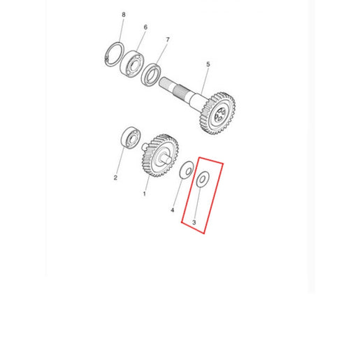 Primary transmission flat washer Yamaha Aerox / BW's / Jog / Neo's 50
