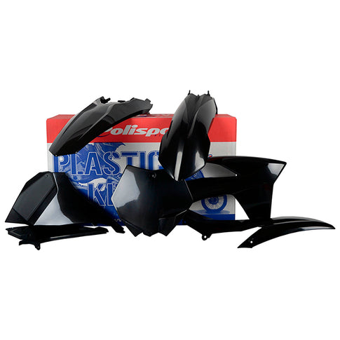 Kit de plásticos KTM SX-F 11-12 SX/XC 12-12 Polisport - negro 90407