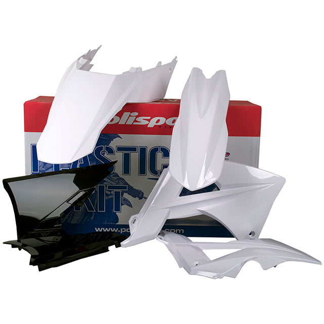 Kit de plásticos EC125/EC-E125/EC200/EC-E200/EC250/EC-E250/EC300/EC-E300/EC450/EC-E450 >2011 Polisport negro-blanco 90433