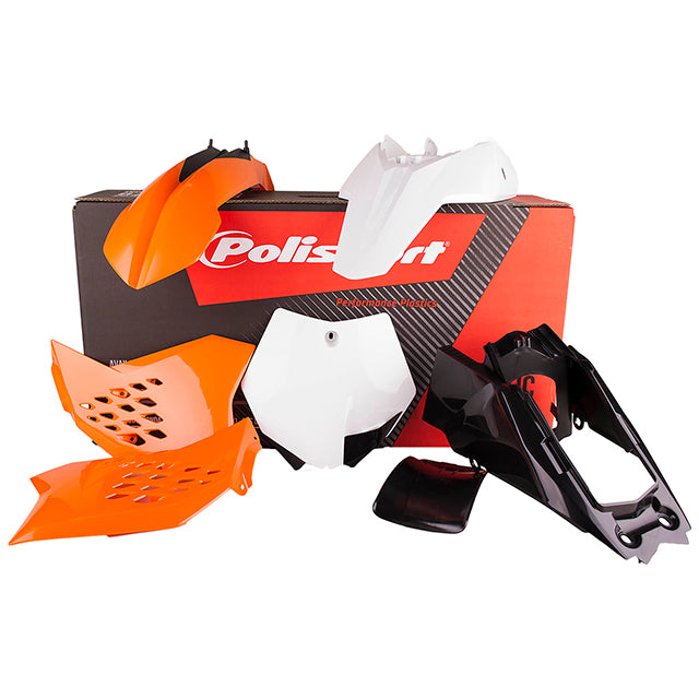 Kit de plásticos KTM 65SX 12-15 Polisport - OEM guardabarros blanco 90450
