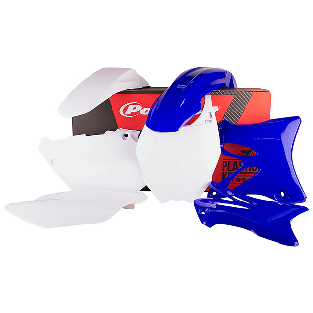 Kit de plásticos YZ125/250 06-14 Polisport - OEM guardabarros blanco 90527