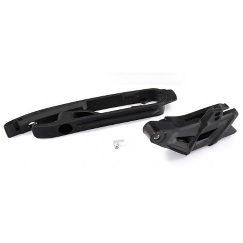 Kit Guia y Patín de cadena Husqvarna TE/FE 14-16 TC/FC 14-15 KTM SX-F 11-15 SX 12-15 Polisport - negro 90591