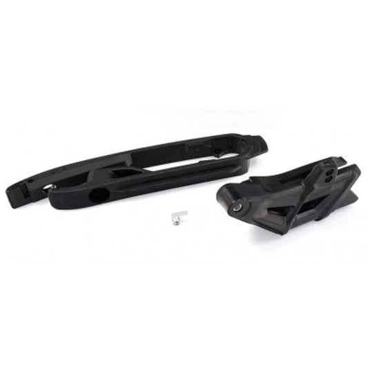 Kit Guia y Patín de cadena Husqvarna TE/FE 14-16 TC/FC 14-15 KTM SX-F 11-15 SX 12-15 Polisport - negro 90591