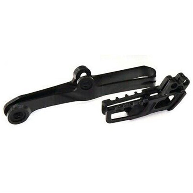 Kit Guia y Patín de cadena Kawasaki KX250F 04-05 Suzuki RMZ250 04-06 Polisport - negro 90597